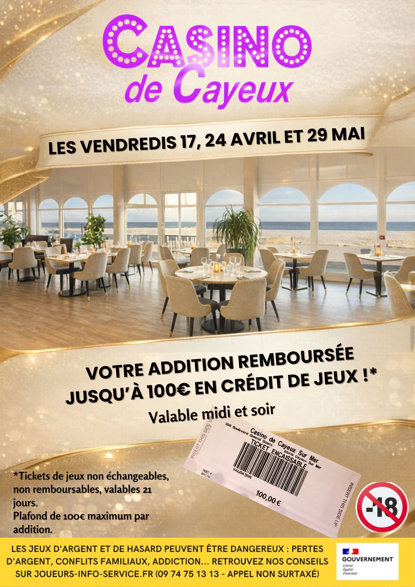 Prochainement au Casino de Cayeux sur Mer