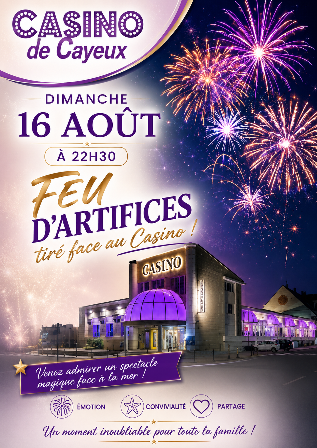 Prochainement au Casino de Cayeux sur Mer